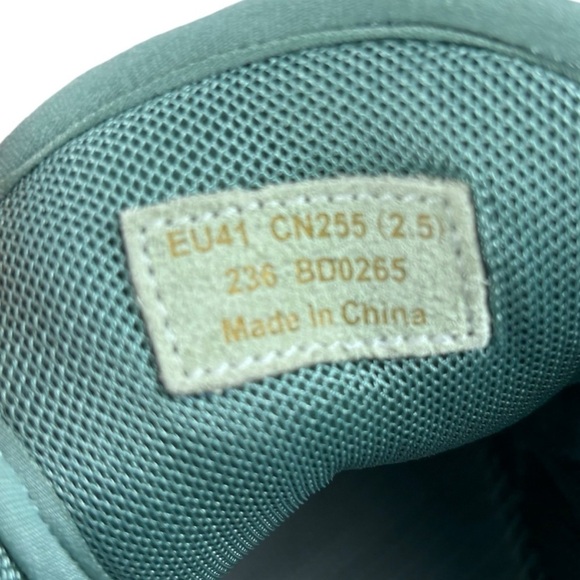 ACNE STUDIOS BUBBA CN255 BUBBLE KNIT BLUE GREEN LACE UP SNEAKER TENNIS SHOE - Picture 14 of 16